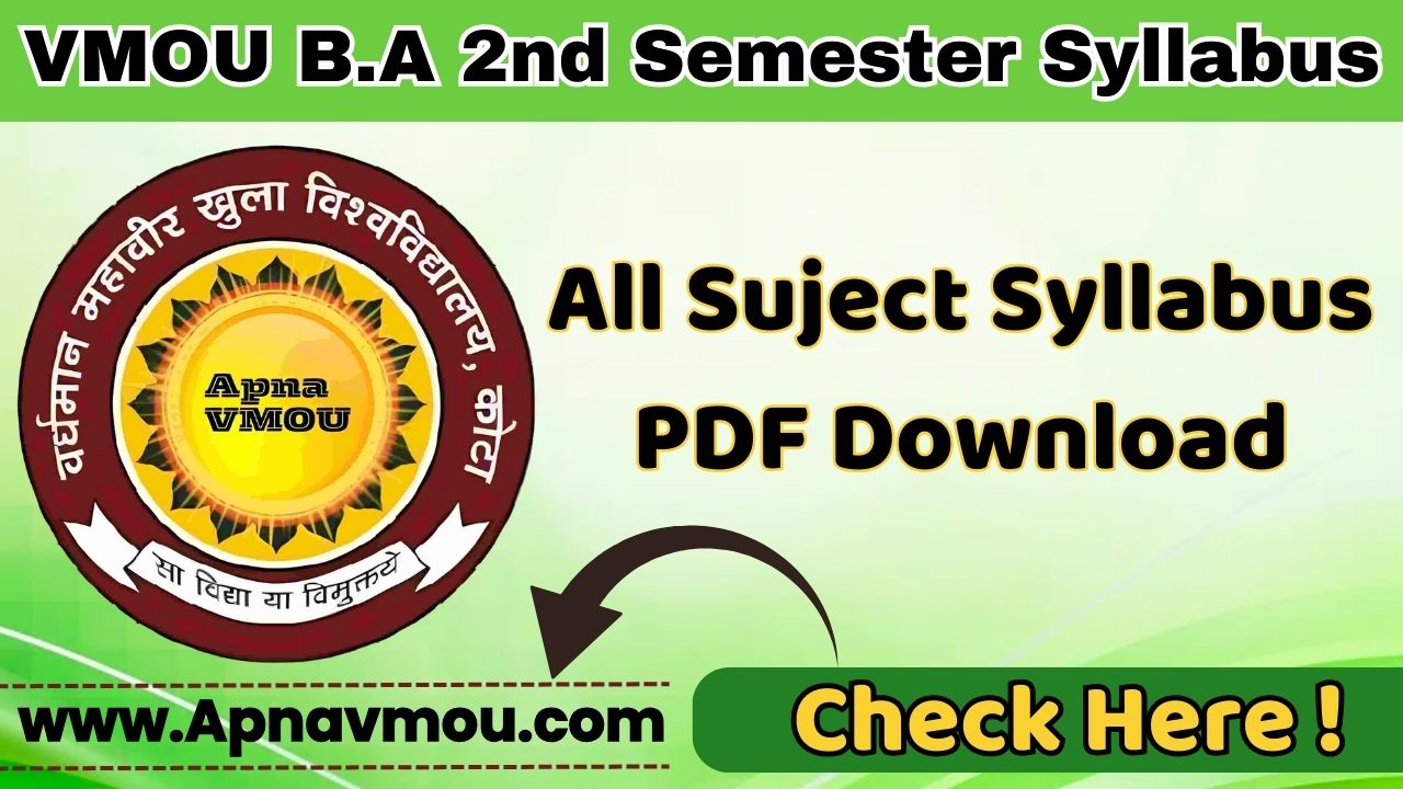 VMOU BA 2nd Semester Syllabus