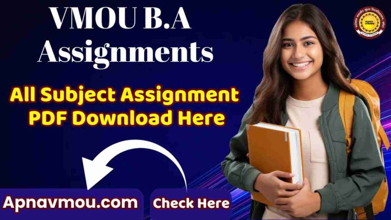 VMOU BA Assignment PDF Download